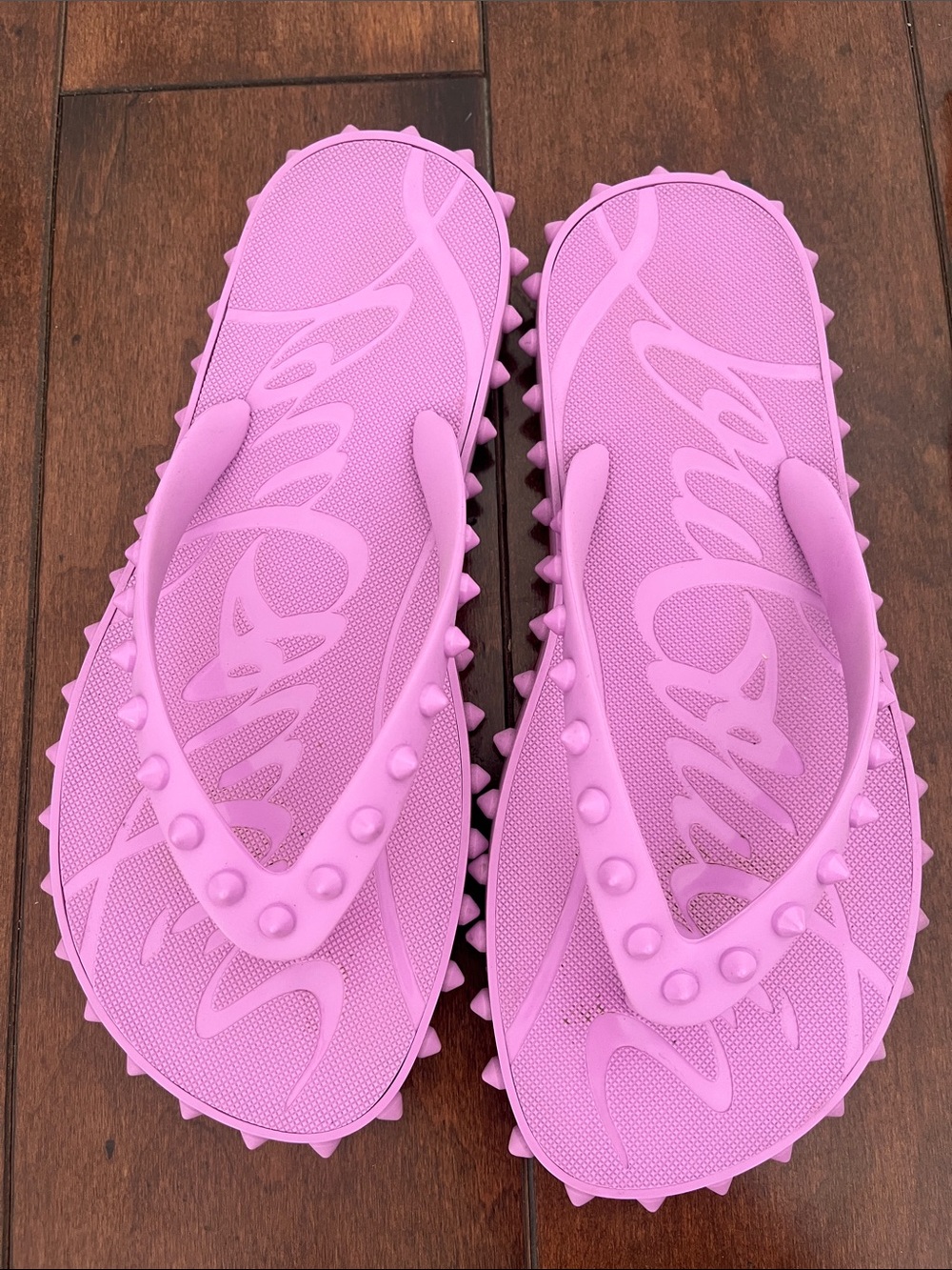 Super Loubi Flip Flops Size 38 Color Peony